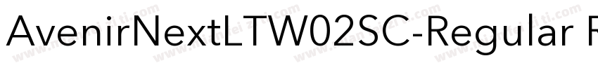AvenirNextLTW02SC-Regular Regular字体转换